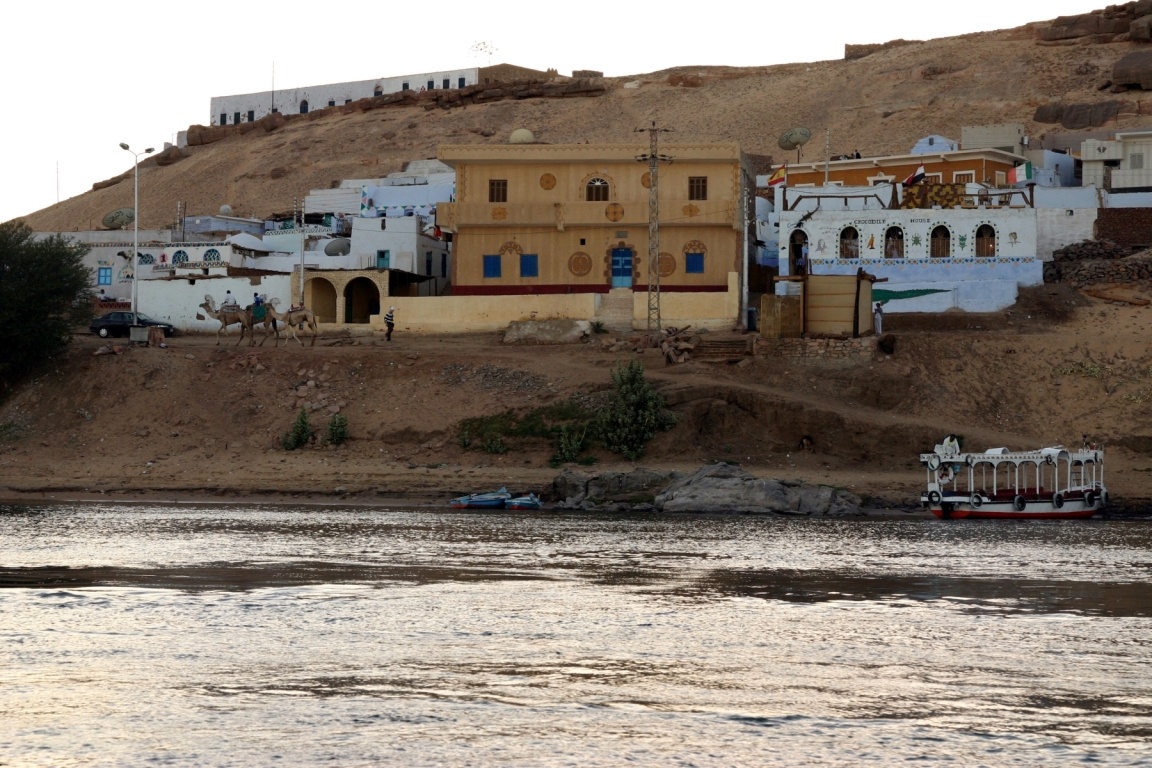 Approacing Nubian Village By Boat, Aswan